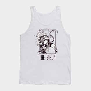 THE BISON (WHITE BG) Tank Top